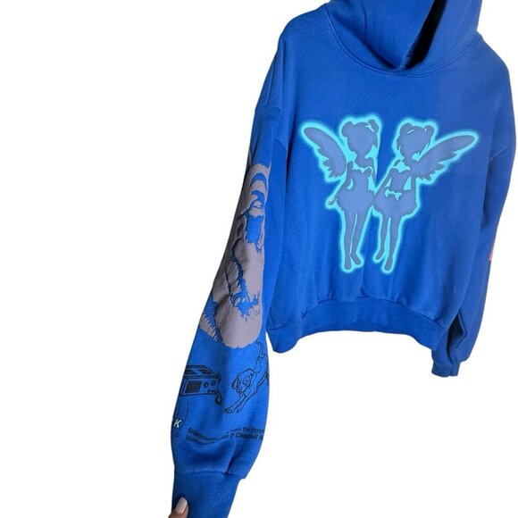 Drake FATD For All The Dogs Hoodie Blue Mens size small Sweatshirt Related - Picture 5 of 11